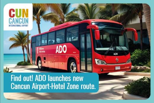 Ado Bus to hotel zone from cancun airport